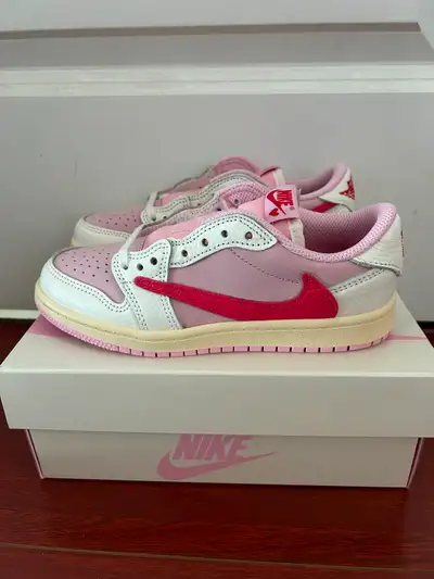 Jordan 1 Low Travis Scott Tropical Pink PS Size 1.5Y, View more
