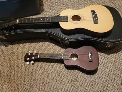 First Act guitar.....Denver ukulele....cases, View more