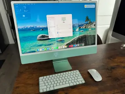 2023 M3 iMac 24" 24GB Ram 512GB SSD W/Mouse+Keyboard, View more
