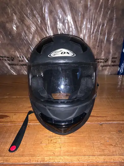 Zox Motorcycle Helmet 9/10 condition (see pictures) Size xs/s Price is $50obo Feel free to call or t...