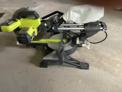 Ryobi 10” Sliding Compound Miter Saw (Chop Saw) with LED light, View more