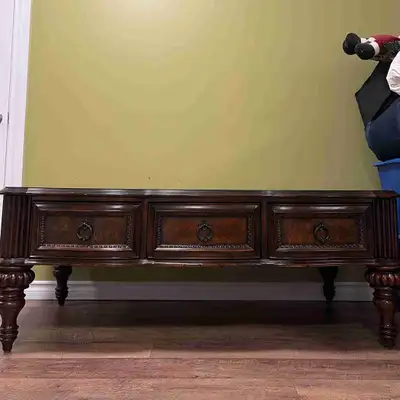 Antique real solid wood coffee table , View more