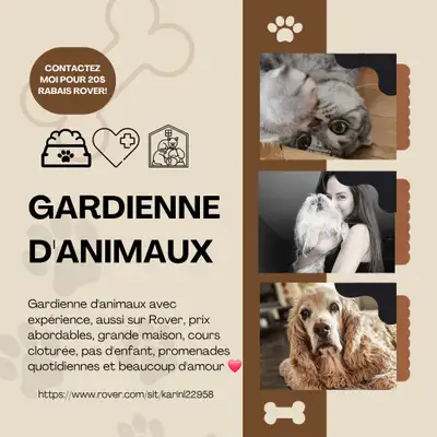 Cat and dog sitter / Gardienne de chat et chien, View more