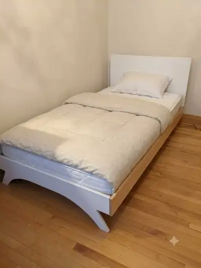 Lit simple enfant avec matelas, View more