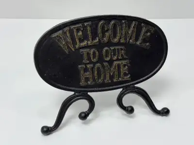 Welcome To Our Home Metal Sign 9 Inches Wide / Barrhaven, View more