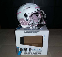 Bauer Lil' Sport Hockey Helmet Combo, Pink Youth Ages 7 & Under