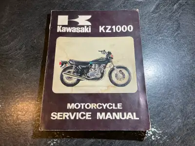 1977 Kawasaki KZ1000 A1 Motorcycle Factory Service Manual p/n 99931-540-01 Kawasaki Heavy Industries...