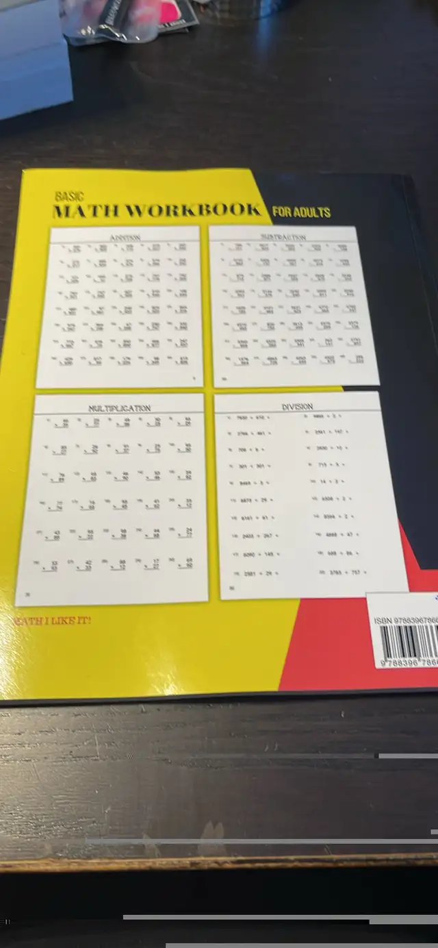 Basic Math Workbook for Adults in Other in Mississauga / Peel Region - Image 3