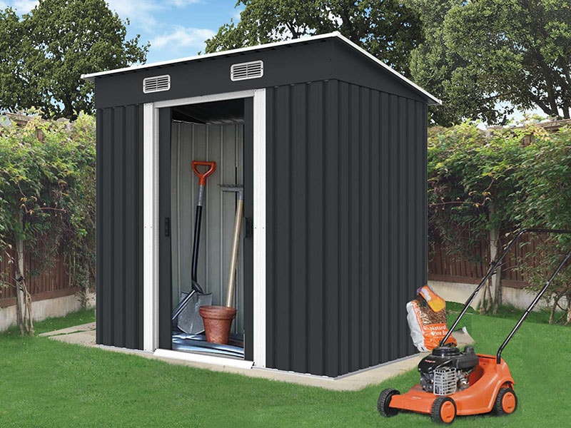 RELYARD 4X8 METAL OUTDOOR GARDEN SHED IN STOCK!! Outdoor Tools
