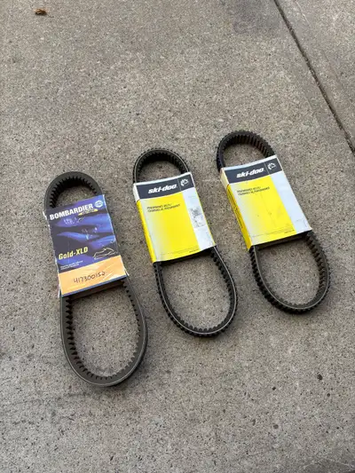 Ski-Doo drive belts. 4 for sale. New/unused for MXZ, GSX, SUMMIT, SKANDIC, G-FORCE, TUNDRA, etc. Ask...
