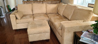 Canadian quality Brentwood Sectional and Ottoman. 