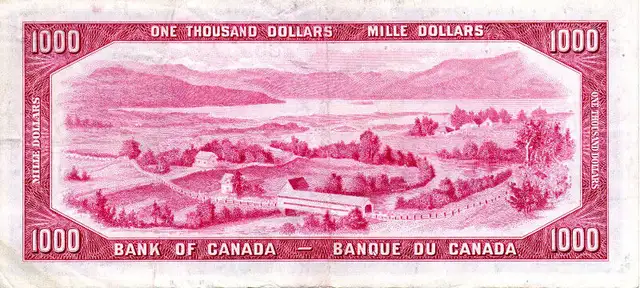 Canadian $1,000 / $1000 / One Thousand Dollar Bill bank note in Arts & Collectibles in City of Toronto - Image 3