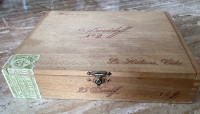 Empty “Davidoff No. 2” Wooden Cigar Box