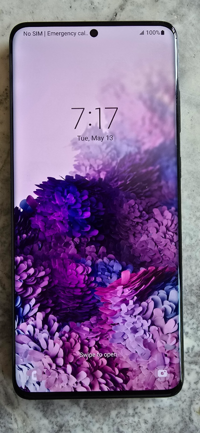 Asking for $390 OBO Galaxy S20+ 128GB model SM-G986W Cosmic black In mint condition Box and sim card...