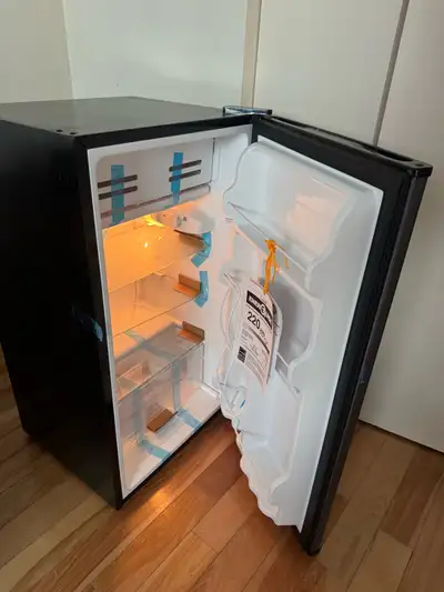 NEWMidea Mini Fridge 3.3 Cubic Feet Compact Refrigerator, Silver, View more