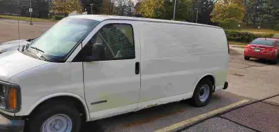 2001 GMC Savana 1500 Cargo van V6 4.3L engine. Needs engine and body work. $2500. Please text or cal...
