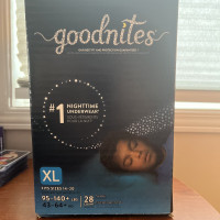 Goodnites Nighttime Bedwetting Underwear, Boys XL 95-140 lb New