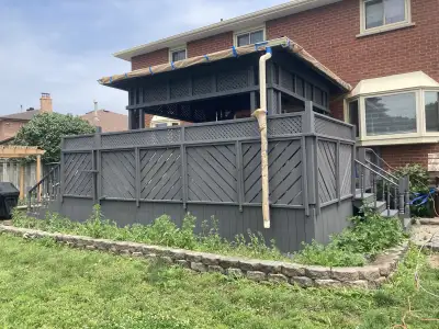 fence deck stain and painting, View more