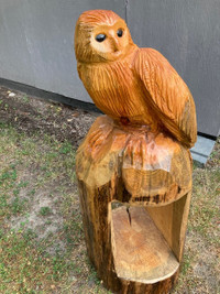 Chainsaw Carved Owl