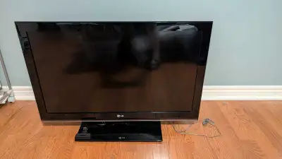LG 43 inch flat screen T.V. with included Roku device & speakers, View more