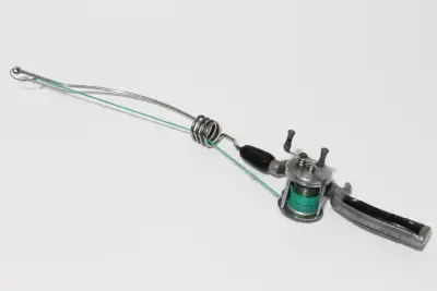 Vintage Ice Fishing Rod & Reel, View more