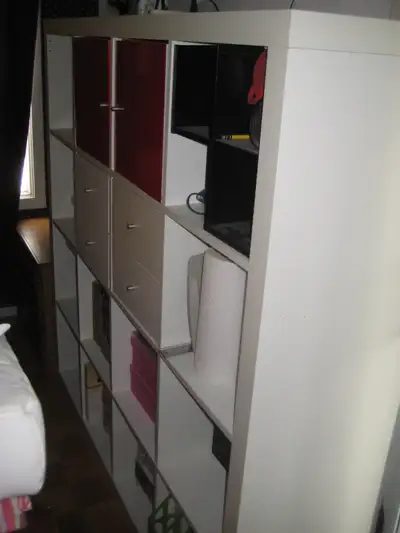 FS: IKEA EXPEDIT white 4x4 shelf, table insert, other items, View more