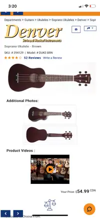 Denver ukulele 