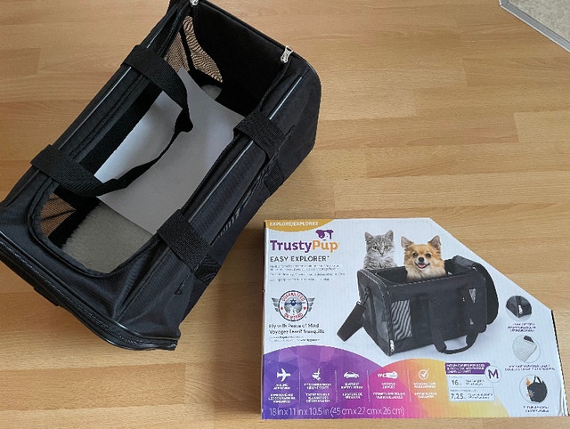Cat Crate Dog Carrier TrustyPup 52000-98 Easy Explorer Black Pet