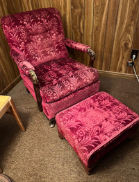 Vintage Chair & Ottoman