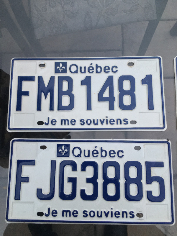 Modern Quebec License Plates Singles in Arts & Collectibles in Kingston