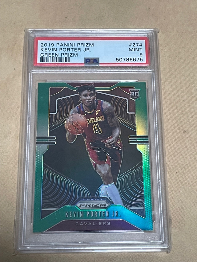 2019 Panini Prizm 274 Kevin Porter Jr Green RC Rookie PSA 9 MINT in Arts & Collectibles in Bedford