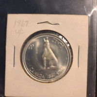 1967 CANADIAN SILVER 50 CENT