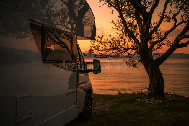 RV site with woods and ocean in Nova Scotia in Canada - Image 3