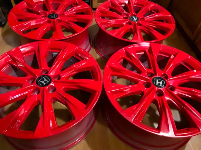 4 mags rouge pour honda in Tires & Rims in Laval / North Shore - Image 3