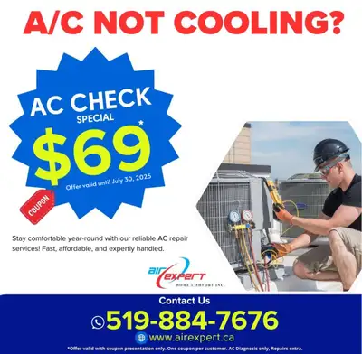 AC REPAIR &TUNE UP SRVICE AT JUST $69, View more