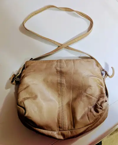 Genuine Soft Leather Tan Handbag, View more