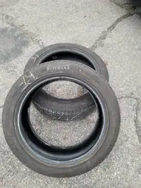 2x 225/50R18 Pirelli P7 summer tires 