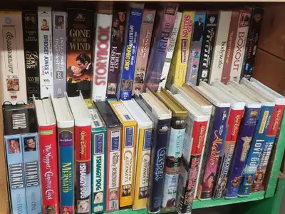 4 Boxes VHS Movies such as Classics, Disney VHS Tapes $110. all, View more