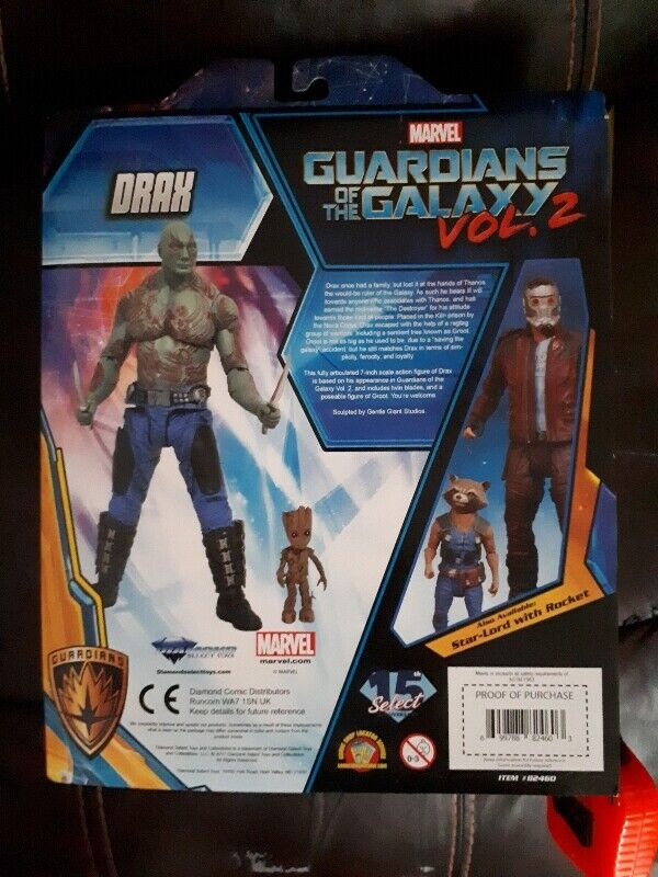 Drax Marvel Select Figure - Marvel Comics - new! GuardiansGalaxy in Arts & Collectibles in Peterborough - Image 3