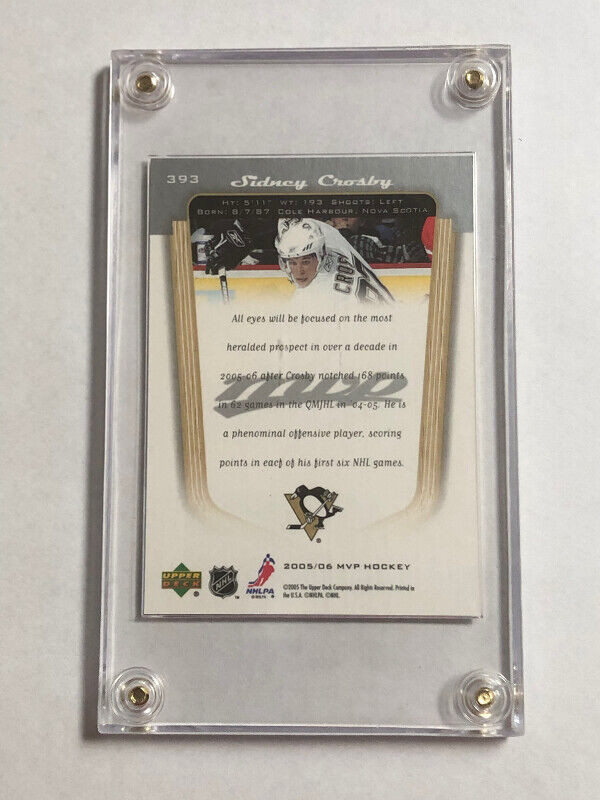 2005/06 Upper Deck MVP #393 Sidney Crosby Rookie Card in Arts & Collectibles in Woodstock - Image 2