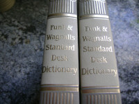 FUNK & WAGNALLS STANDARD DICTIONARY  2 VOLUMES