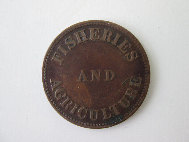 Halfpenny token Fisheries and Agriculture Canada dans Art et objets de collection  à Ville de Montréal - Image 2
