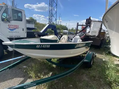 Great project or parts. Willing to separate motor, boat, and trailer. 2006 Legend Viper Aluminum boa...