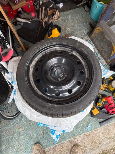Winter tires and rims. Only one winter of use. Came off a Toyota Corolla. 600 obo. Can deliver to Ki...