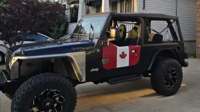 2004 Jeep Wrangler LJ Unlimited 290KM 3” Lift Teraflex Suspension Heavy Duty Steering Bar System 35x...