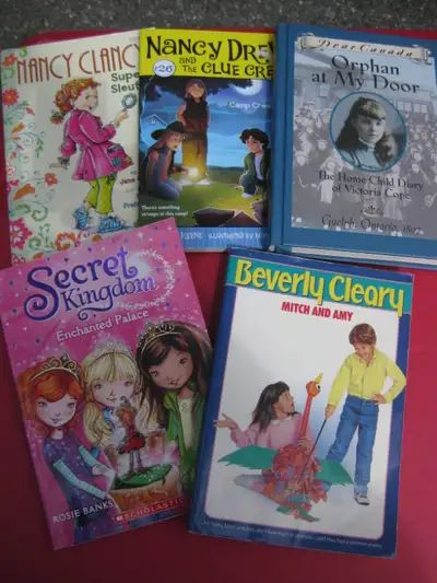 5 books (Beverly Cleary, Nancy Drew, etc) for young readers, View more