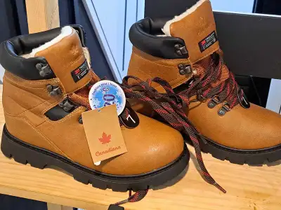 Canadiana Mens Brown Snow Winter Lace Up Boot; Sz 7 & 8, View more