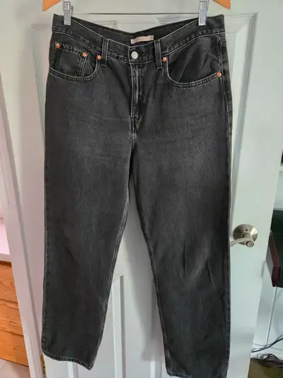 Black "Levi" Jeans, Size 30, View more