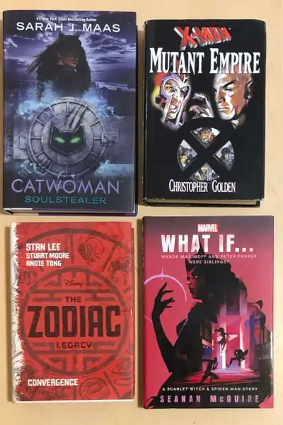 Superhero hardcover novels ($10 each) Marvel and DC Batman etc, View more