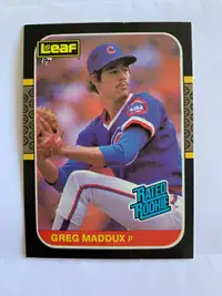 1987 Greg Maddux HOF Leaf Baseball Rookie High Grade Rare Nm-MT